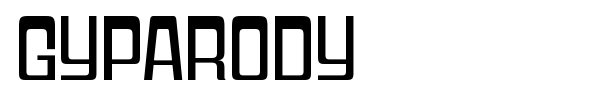 Gyparody font preview